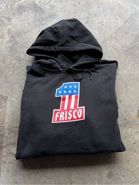 415 Clothing San Francisco Choppers Hoodie red and blue flame design